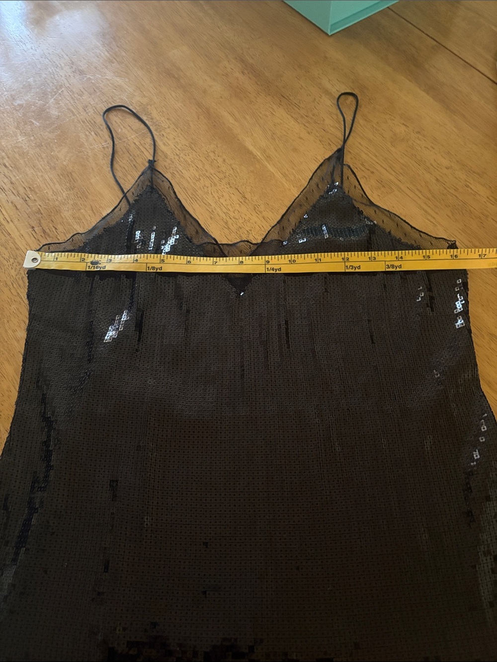 Black Sequin V-Neck Spaghetti-Strap Camisole - Intimately by Free People - Picture 8 of 15